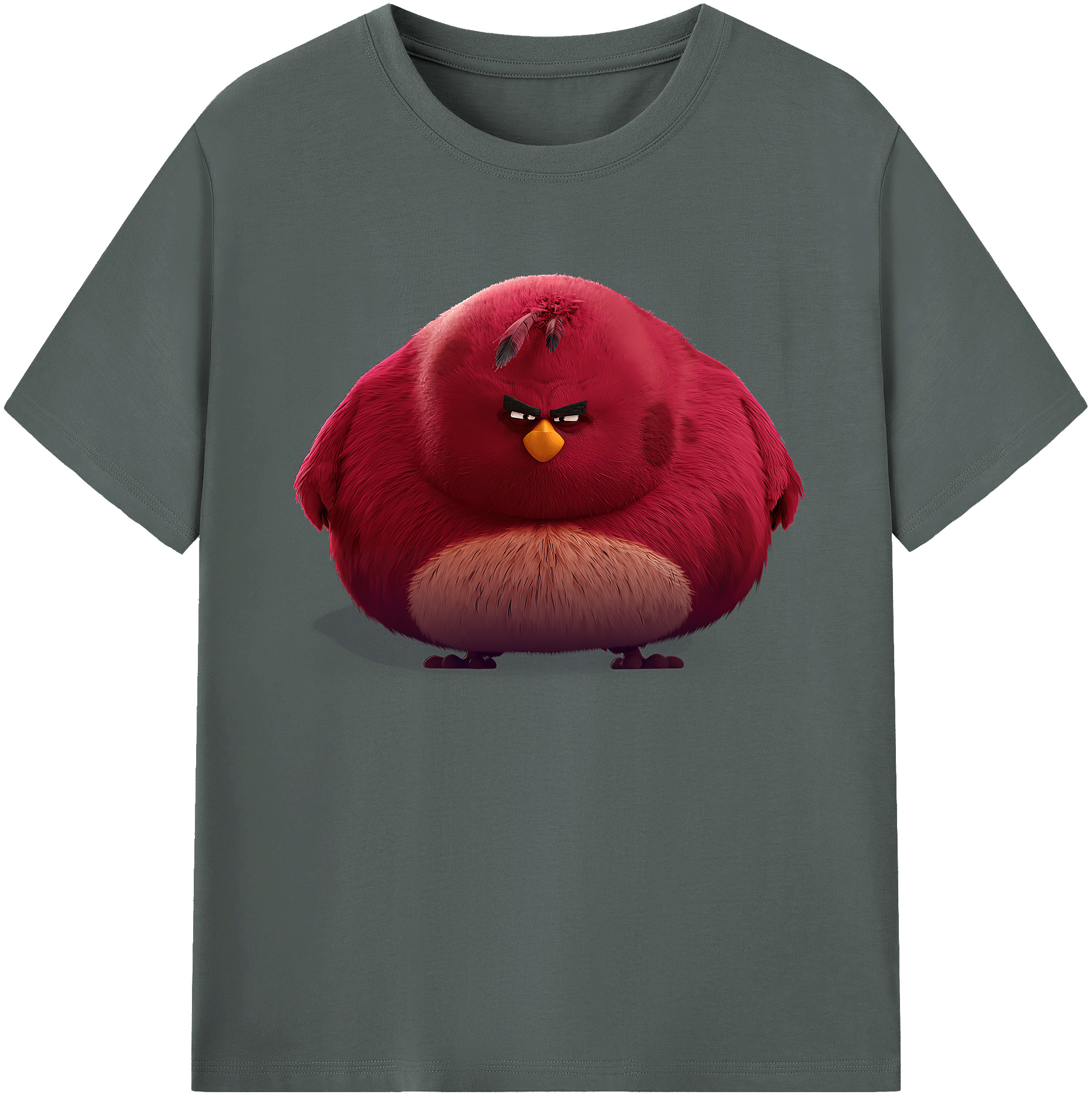 （画像用） Angry Birds アングリーバード 綿100％ メンズ半袖Tシャツ｜肌触りやわらか＆通気性